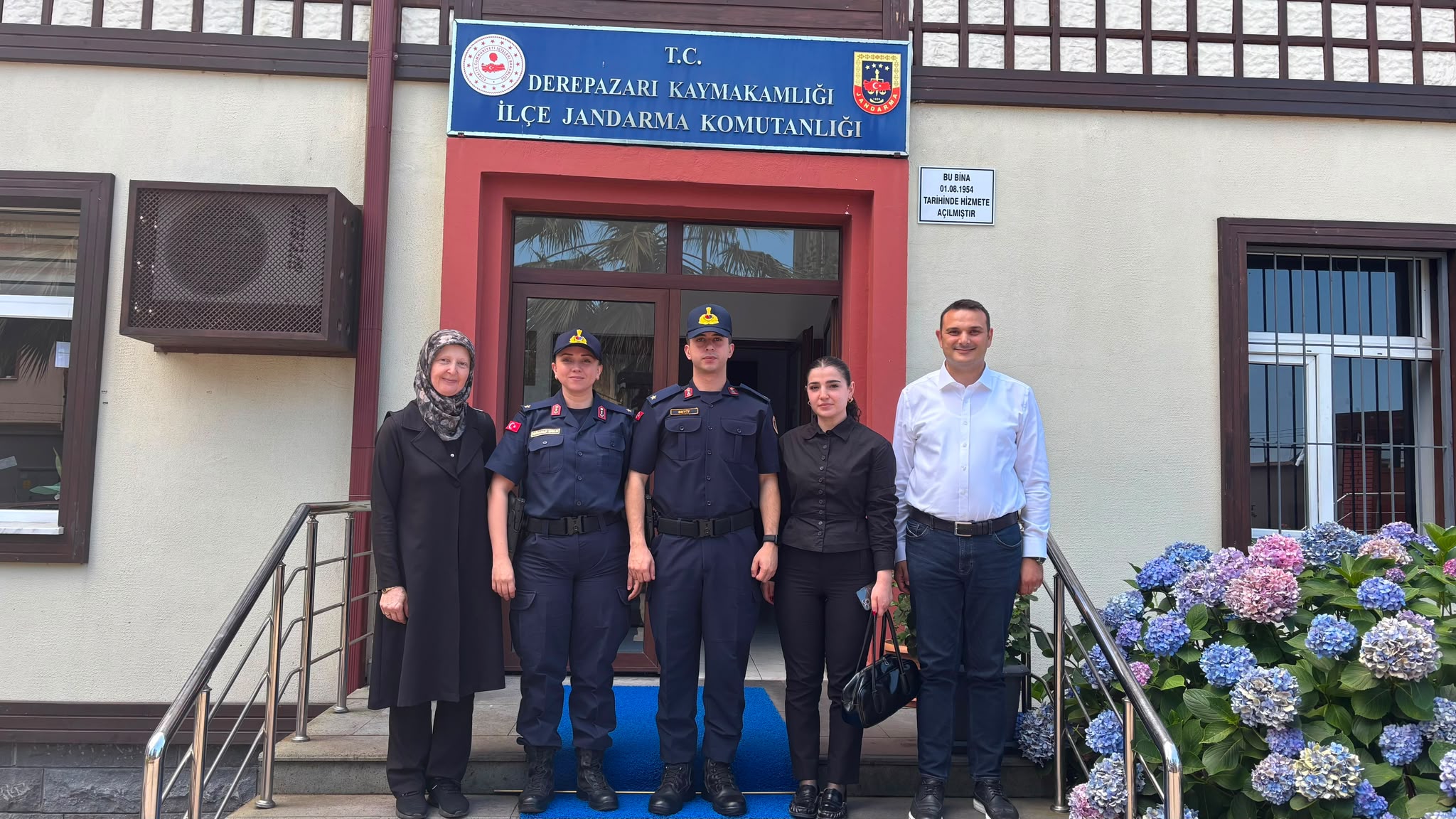 Derepazarı İlçe Jandarma Komutanlığına ziyaret